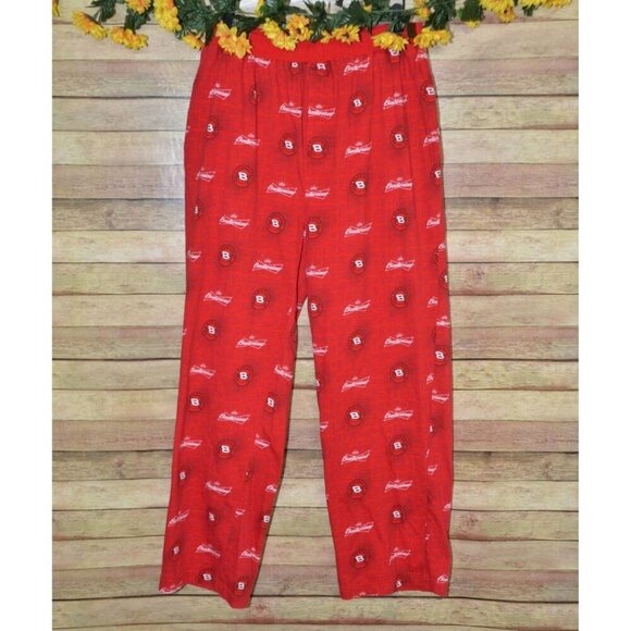 Winners Circle Men's L Red Dale Earnhardt Jr. #8 Pajama Pants Pockets Pull On - Picture 1 of 9